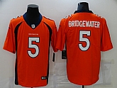 Nike Broncos 5 Teddy Bridgewater Orange Vapor Untouchable Limited Jersey,baseball caps,new era cap wholesale,wholesale hats